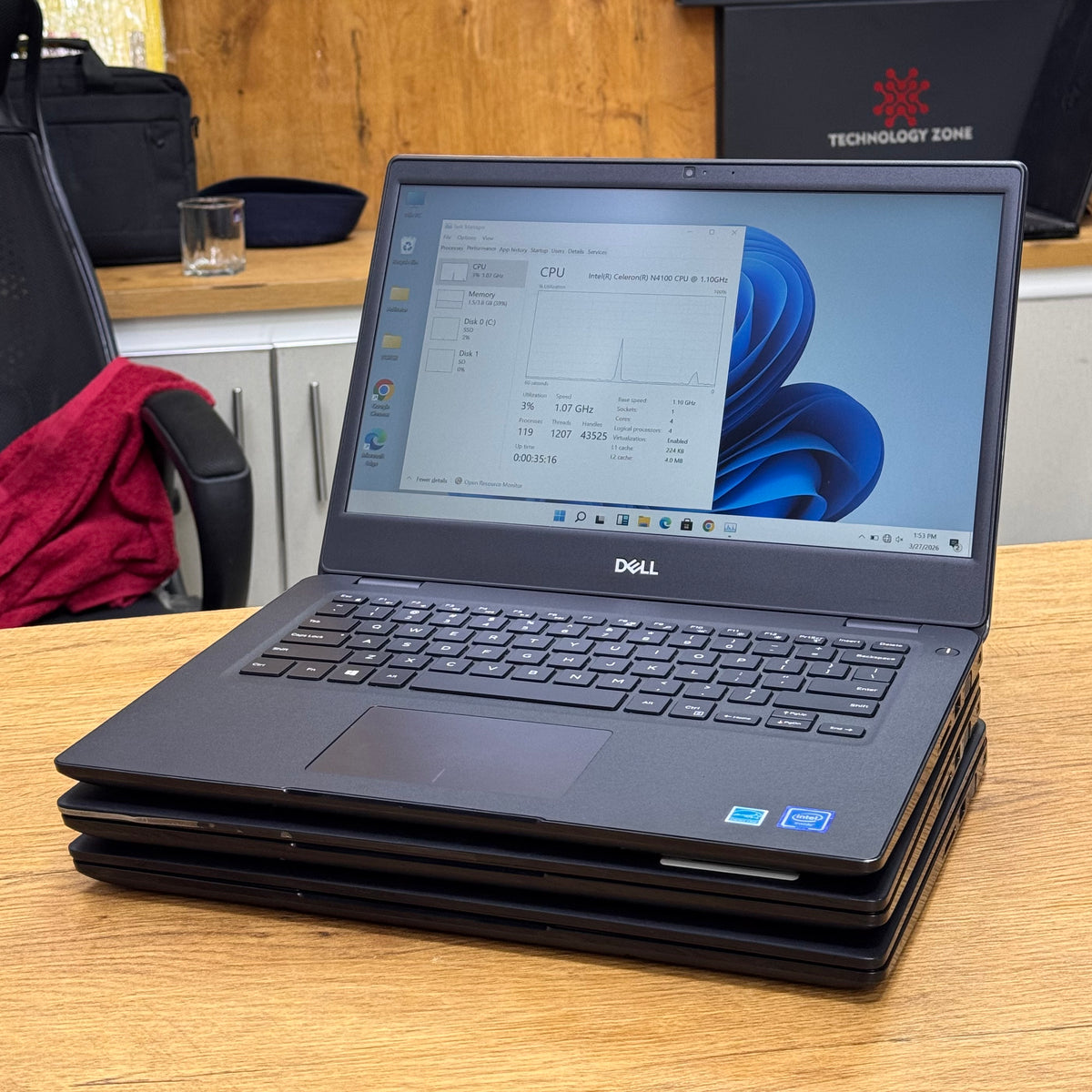 Dell Wyse 5470 – 4-Core Intel Celeron N4100 (10th Gen) | Thin Client Laptop – Certified | Checked by Technology Zone