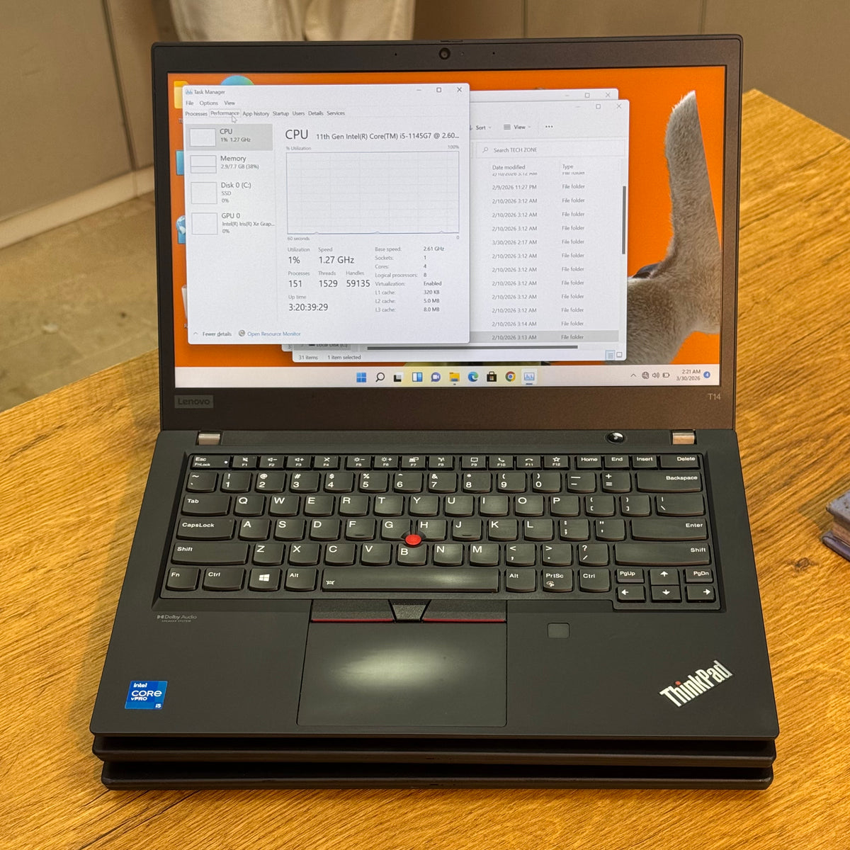 Lenovo ThinkPad T14 Gen 2 – 4-Core Intel Core i5 11th Gen | Business-Class Performance – Certified | Checked by Technology Zone