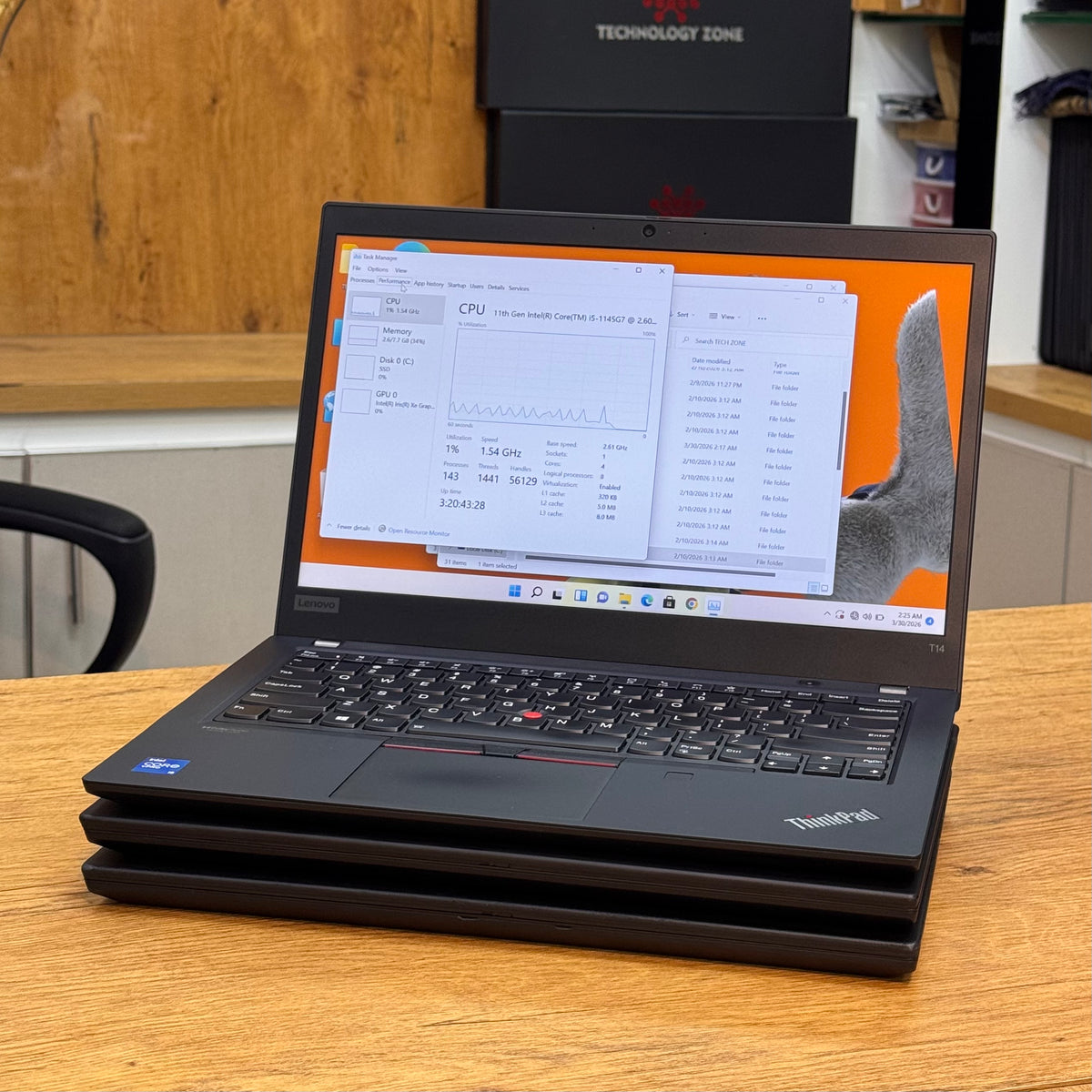 Lenovo ThinkPad T14 Gen 1 – 4-Core Intel Core i5 10th Gen | Business-Class Performance – Certified | Checked by Technology Zone