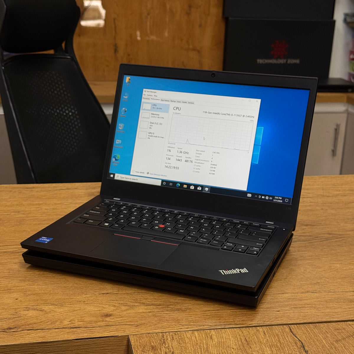Lenovo ThinkPad L14 Gen 2 – 4-Core Intel Core i5 11th Gen | Business-Class Laptop – Certified | Checked by Technology Zone