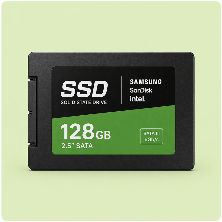 128GB 2.5” SATA SSD – Samsung / SanDisk / Intel – Certified | Checked by Technology Zone
