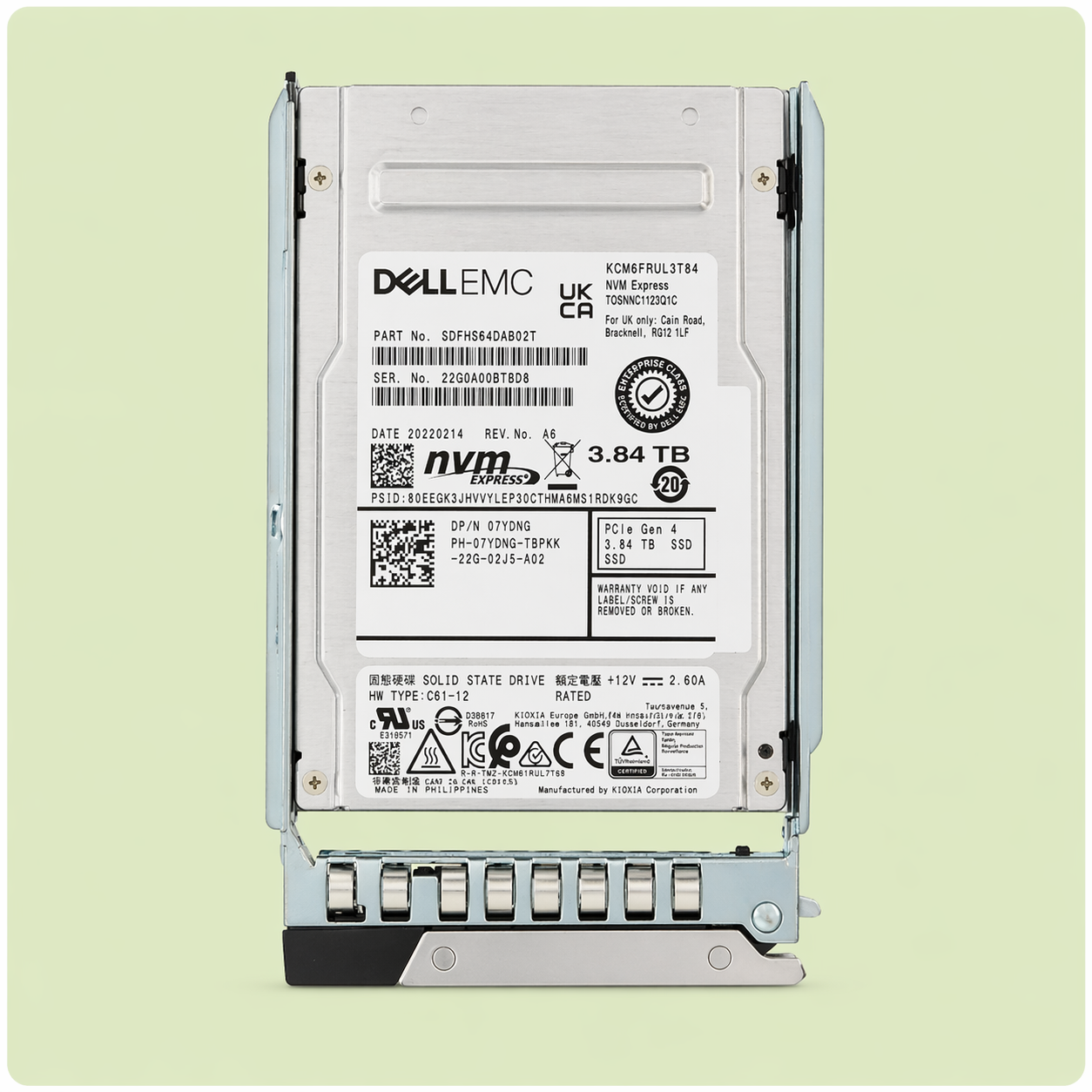 Dell 3.84TB 2.5” SATA SSD – Enterprise Grade Storage – Certified | Checked by Technology Zone
