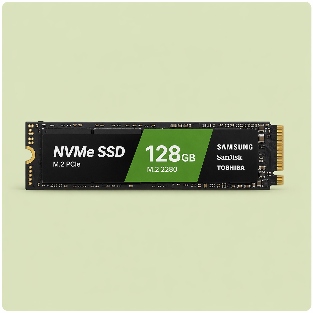 128GB M.2 NVMe SSD – Samsung / SanDisk / Toshiba – Certified | Checked by Technology Zone