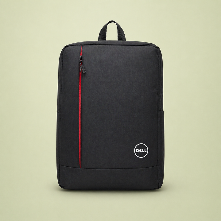 Dell Style Red Zipper Laptop Backpack – Stylish &amp; Durable – Premium Look | Checked by Technology Zone