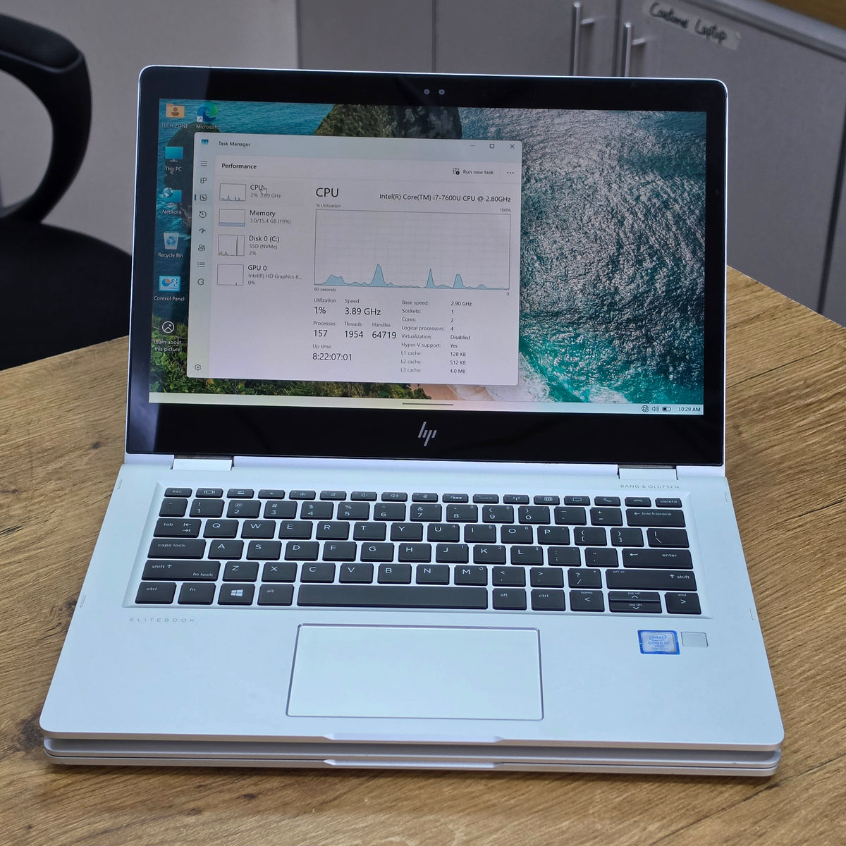 HP EliteBook x360 1030 G2 – 2-Core Intel Core i7-7600U 7th Gen | 13.3″ Touchscreen 360° Convertible – Certified | Checked by Technology Zone