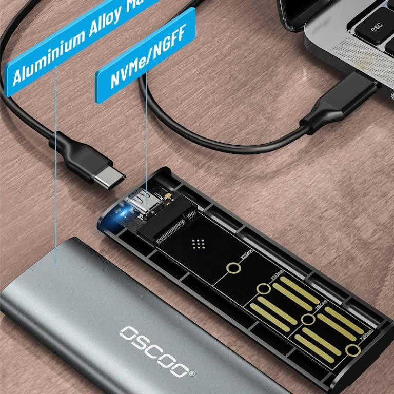 OSCOO M.2 NVMe SSD Enclosure